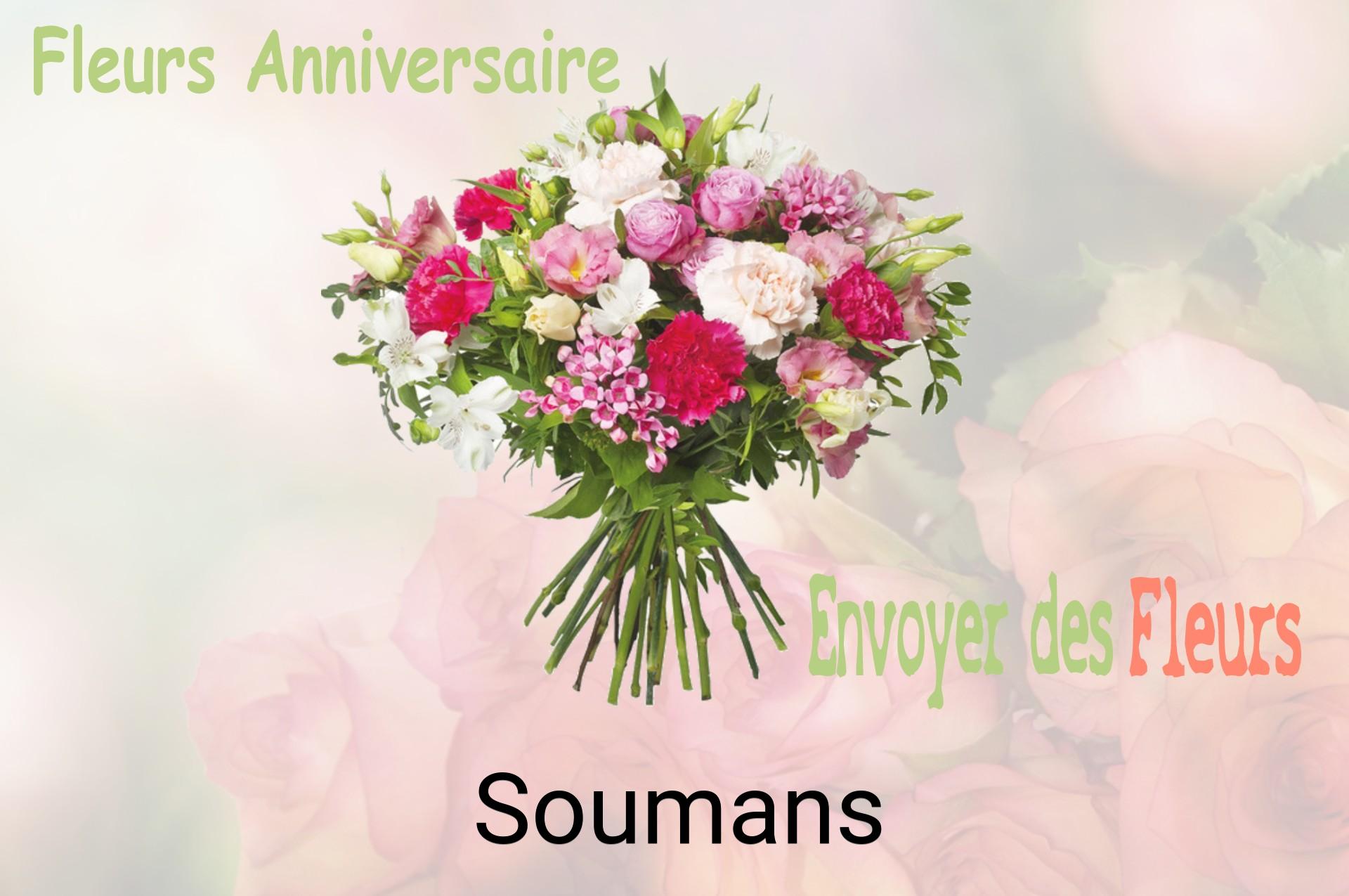 Bouquet de fleurs d’anniversaire livré à Soumans